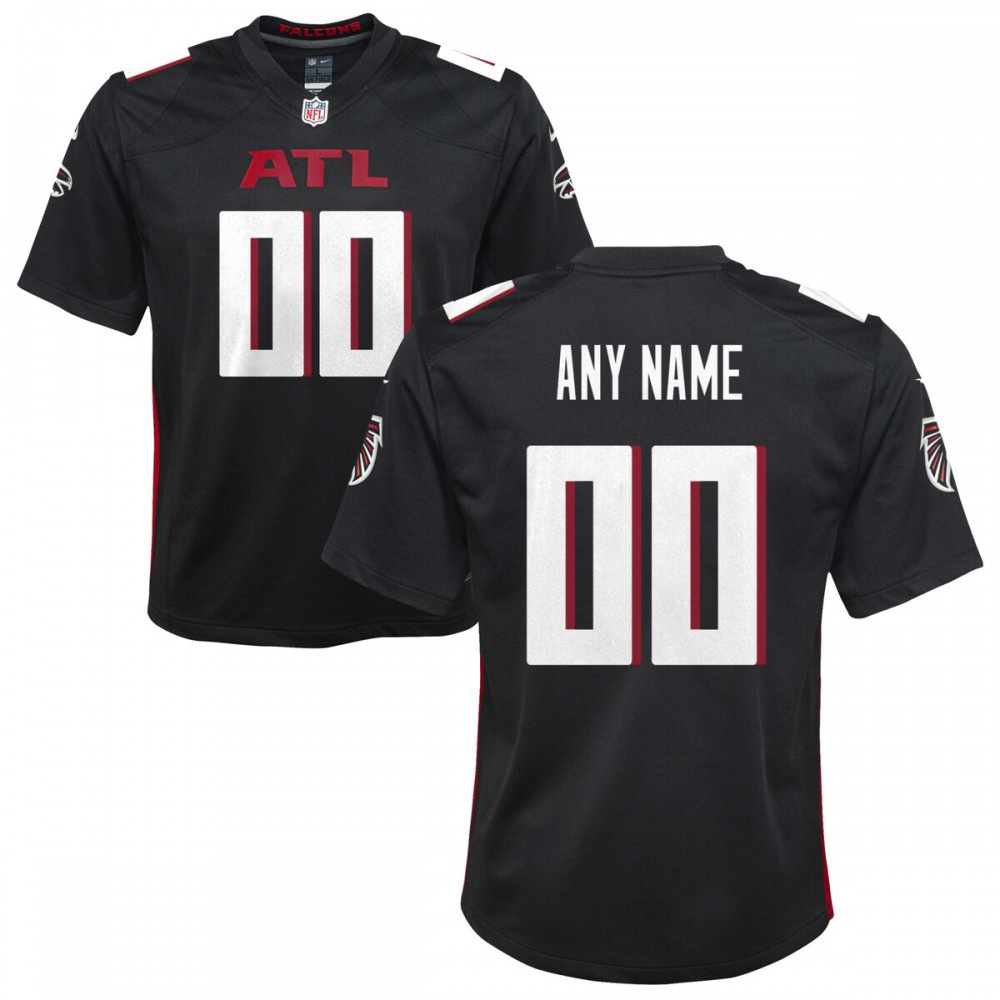 Atlanta Falcons Nike Youth Custom Game Jersey - Black-GridironStore